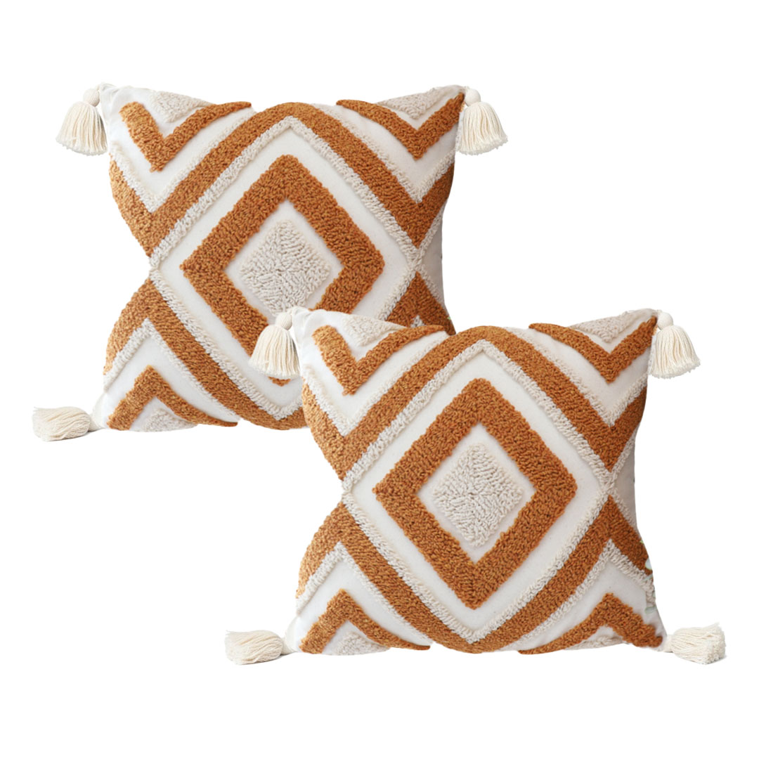 SOGA 2X 17.7 inches Bold Diamond Geometry Decorative Pillowcases