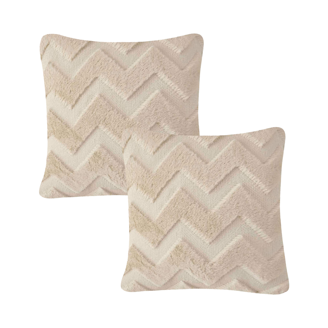 SOGA 2X 17.7inches Chevron Decorative Pillowcases – Elegant Lumbar Covers