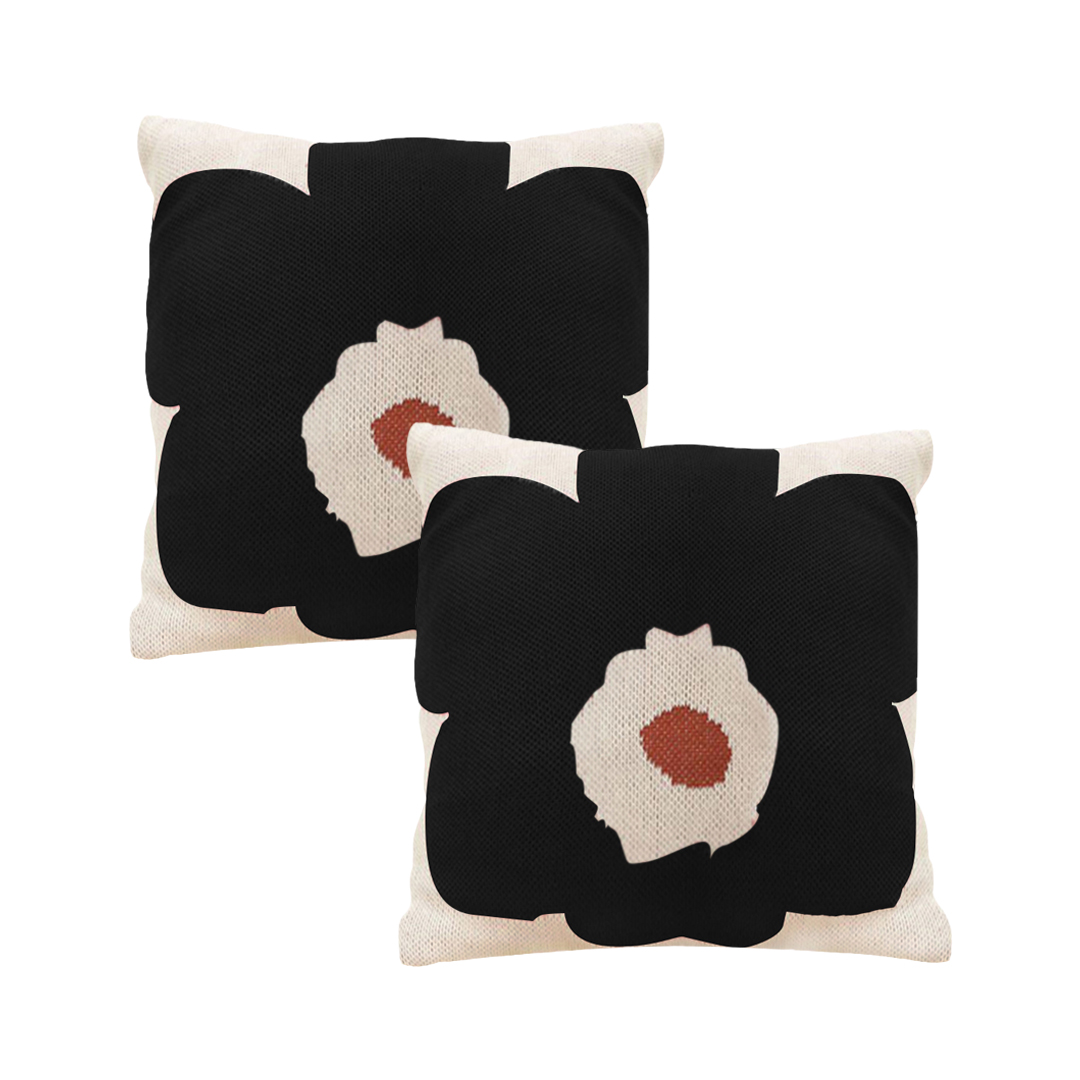 SOGA 2X 17.7 inches Floral Bloom Decorative Pillowcases