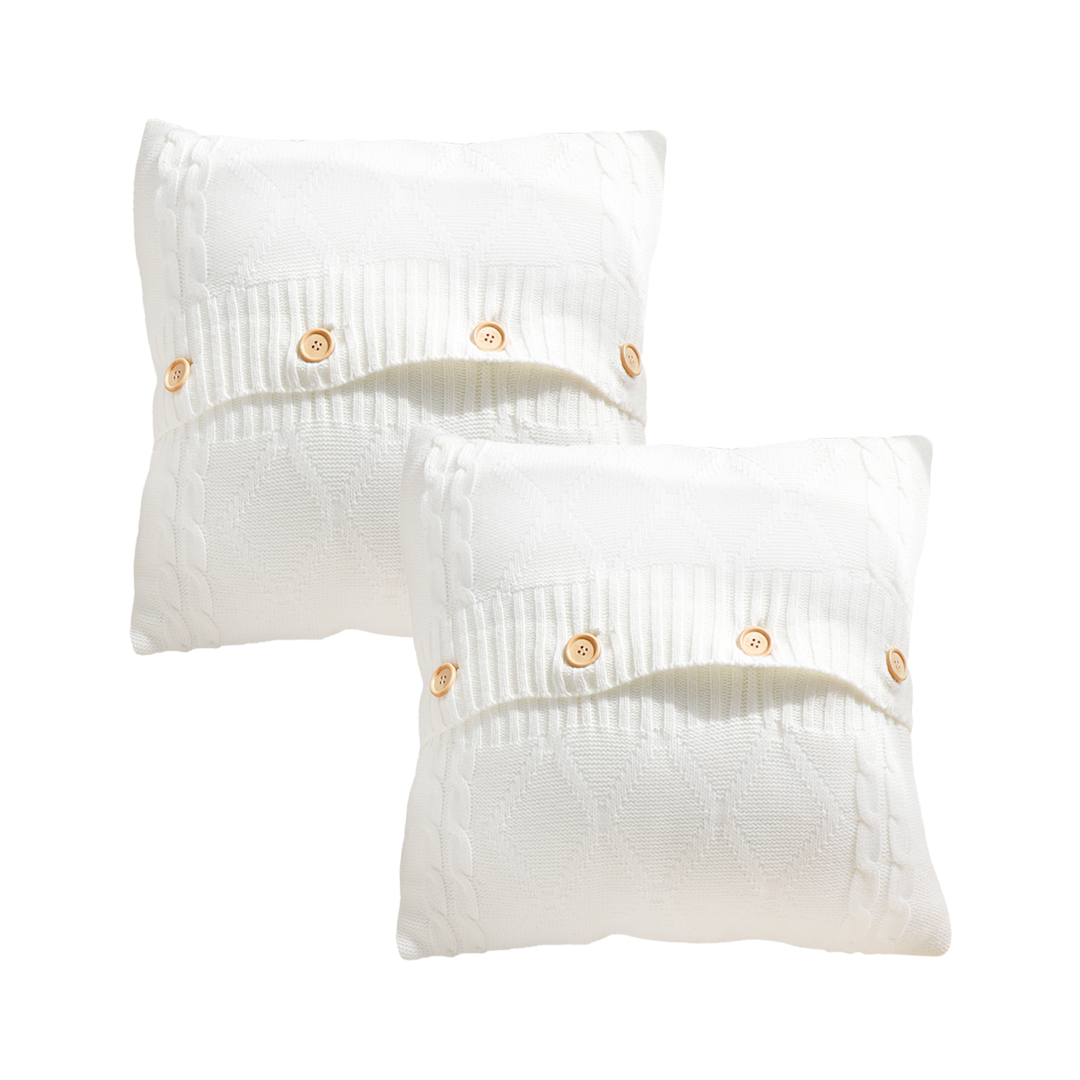 SOGA 2X 45cm Knit Comfort Decorative Pillowcases