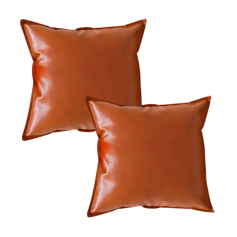 SOGA 2X 17.7 inches Luxe Copper Satin Decorative Pillowcases