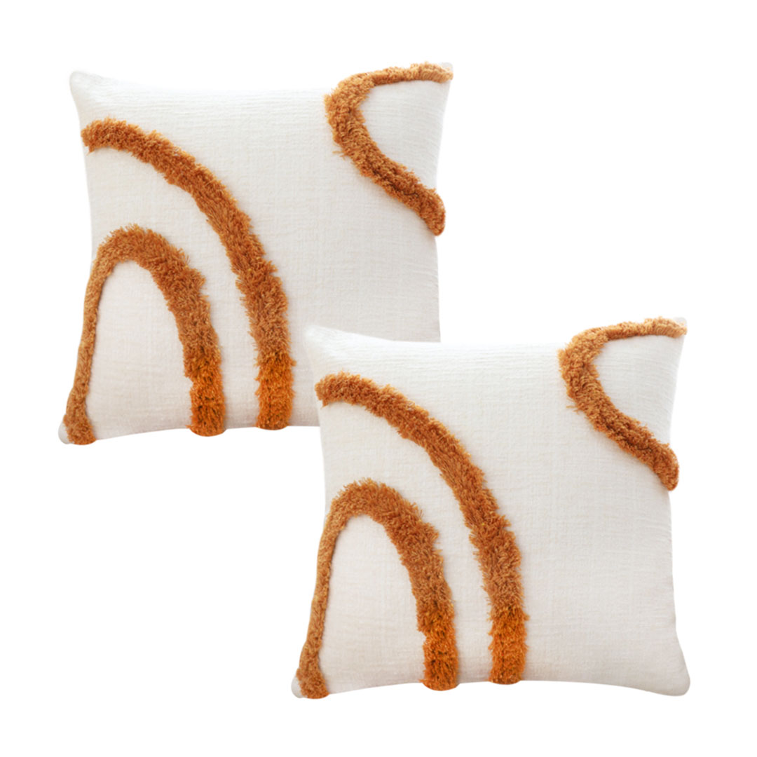 SOGA 2X 17.7 inches Organic Curve Accent Decorative Pillowcases
