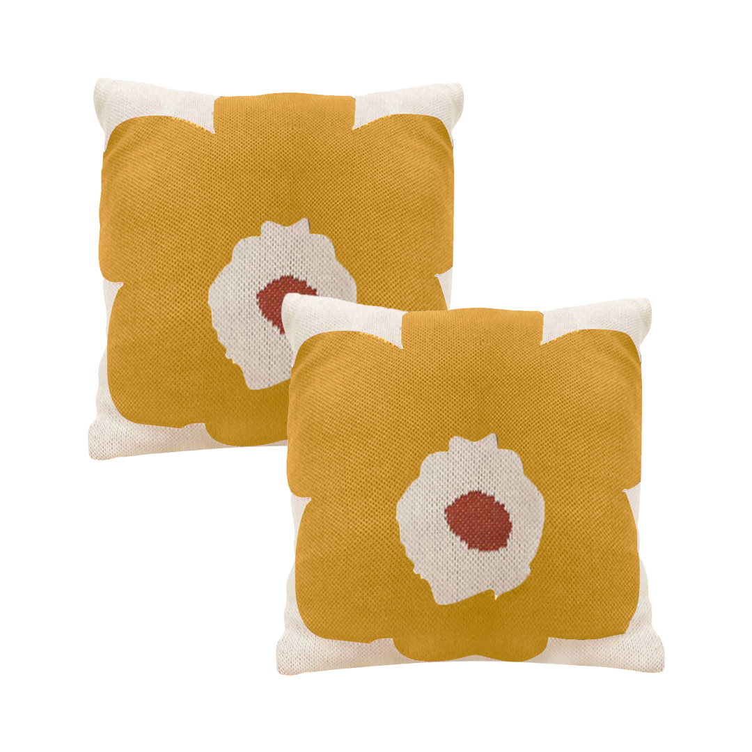 SOGA 2X 17.7 inches Sunshine Bloom Decorative Pillowcases
