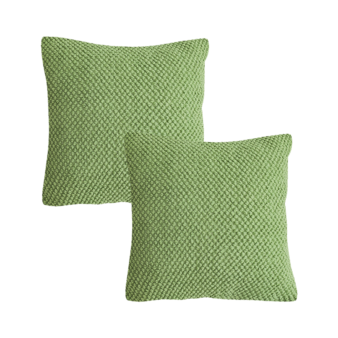SOGA 2X 17.7 inches Textured Weave Decorative Pillowcases