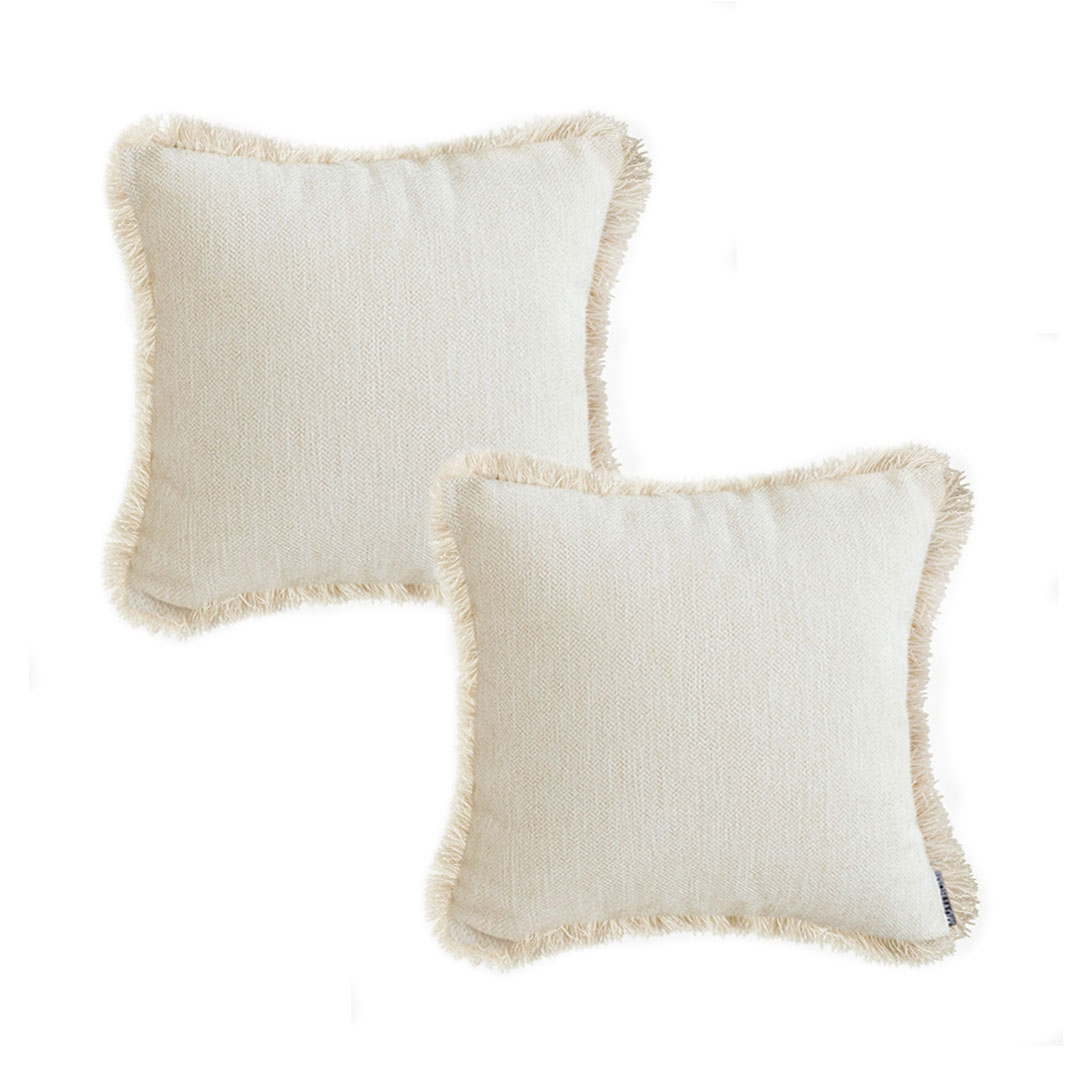 SOGA 2X 17.7 inches Cream White Decorative Pillowcases – Cozy Accent Covers