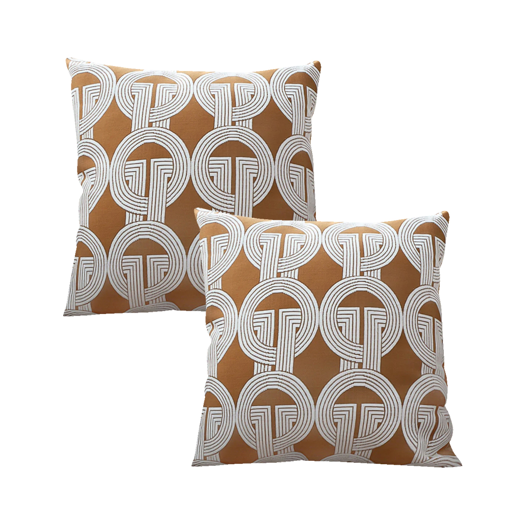 SOGA 2X 17.7 inches Elegant Scallop Decorative Pattern Pillowcases
