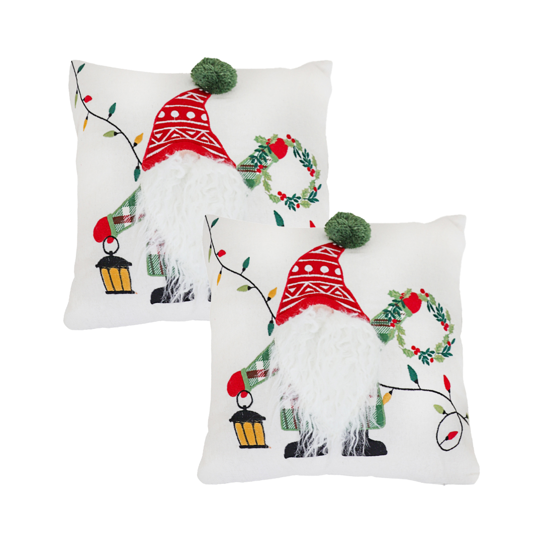 SOGA 2X 17.7 inches Festive Christmas Decorative Pillowcases Holiday Covers