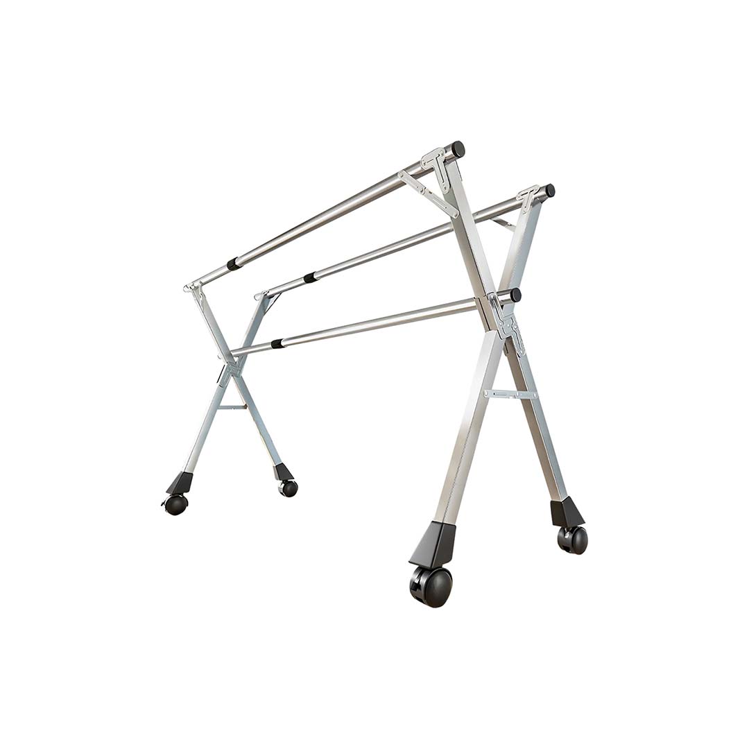 SOGA 2.4m Portable Standing Clothes Drying Rack with Wheels SOGA 2.4m Portable Standing Clothes Drying Rack with Wheels