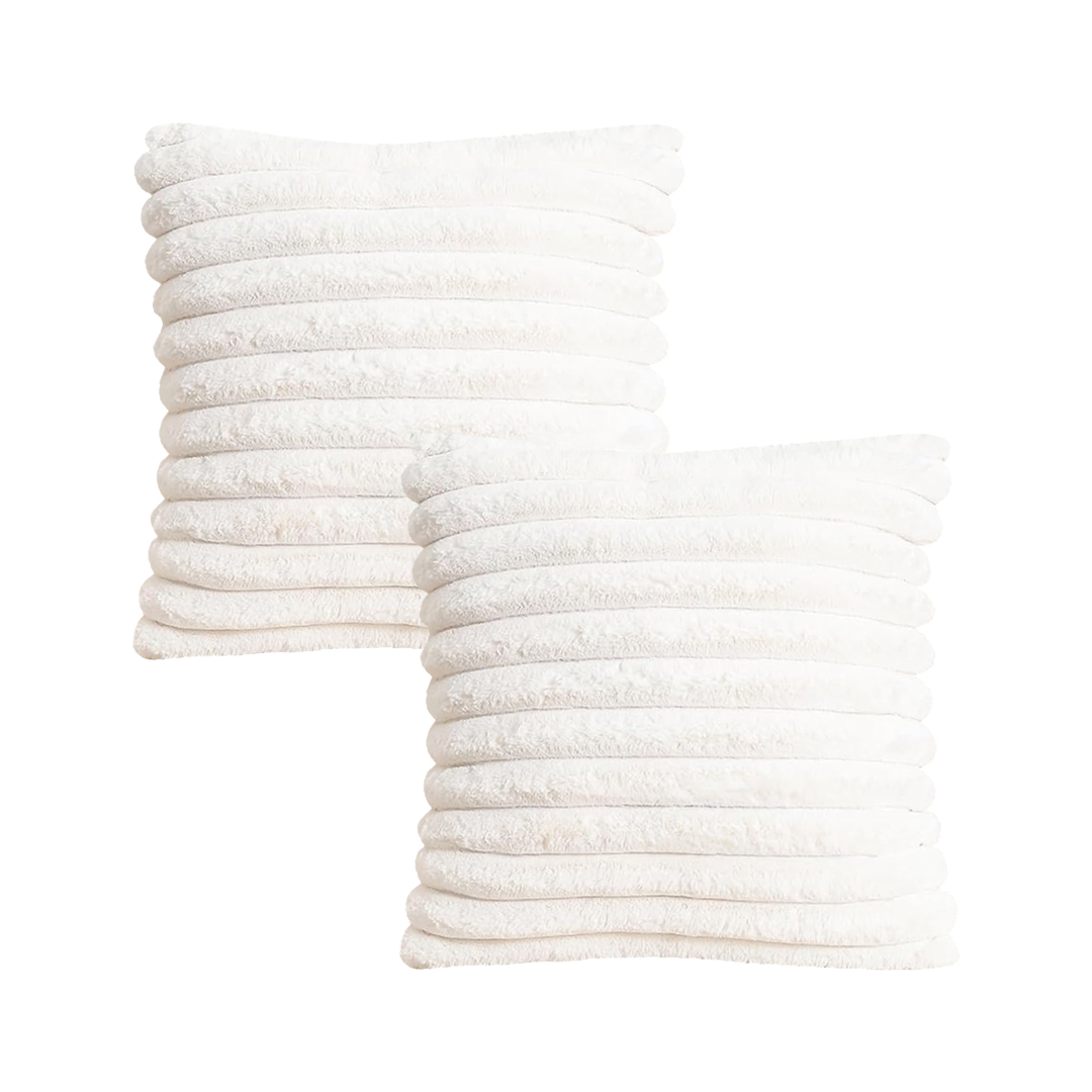 SOGA 2X 17.7 inches Boho Cream Tassel Throw Pillow Covers