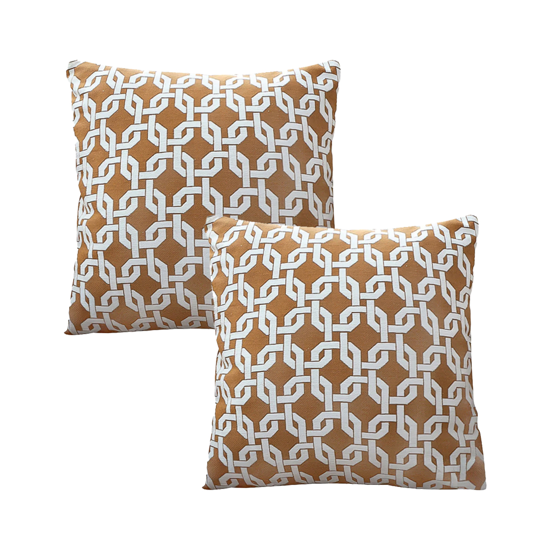 SOGA 2X 17.7 inches Moroccan Lattice Decorative Pillow Covers