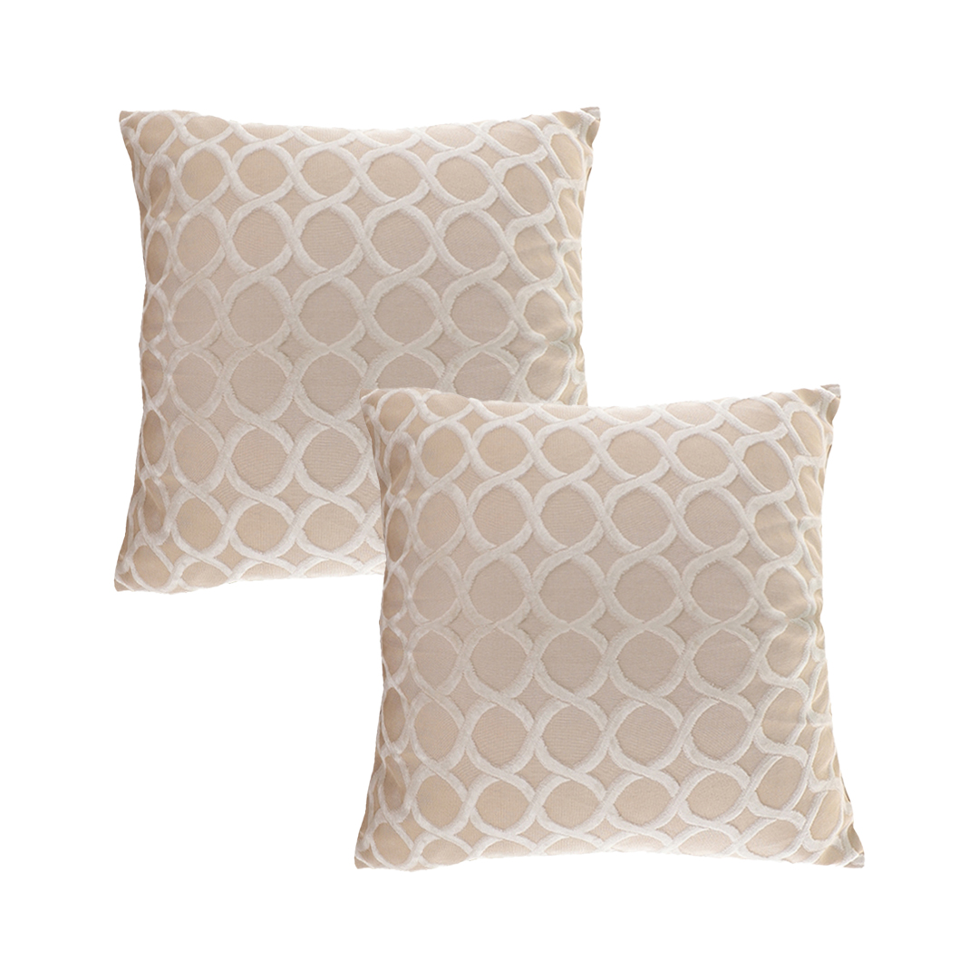 SOGA 2X 17.7 inches Quilted Diamond Pillowcases