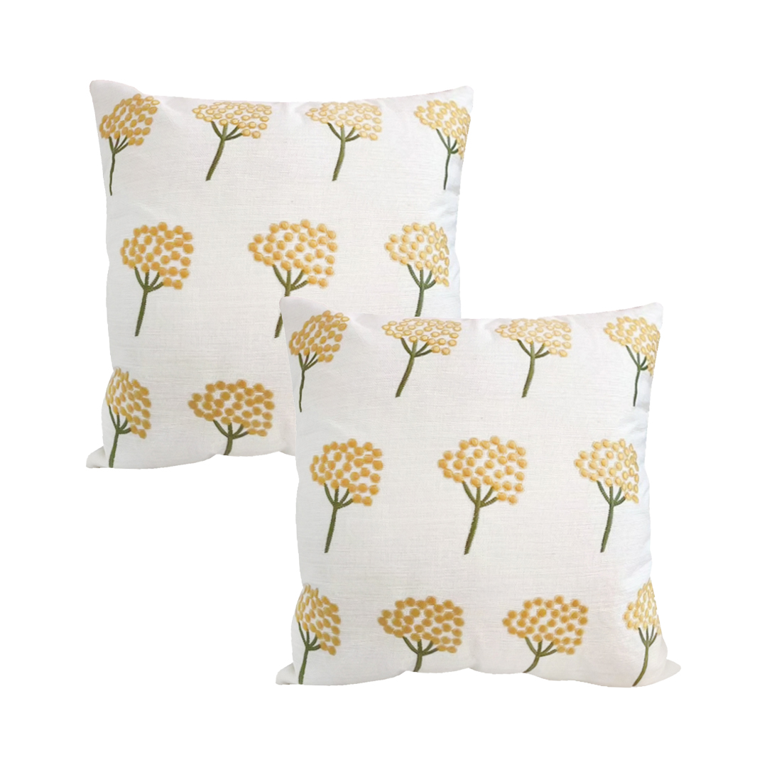 SOGA 2X 17.7 inches Sunny Dandelion Print Pillow Covers