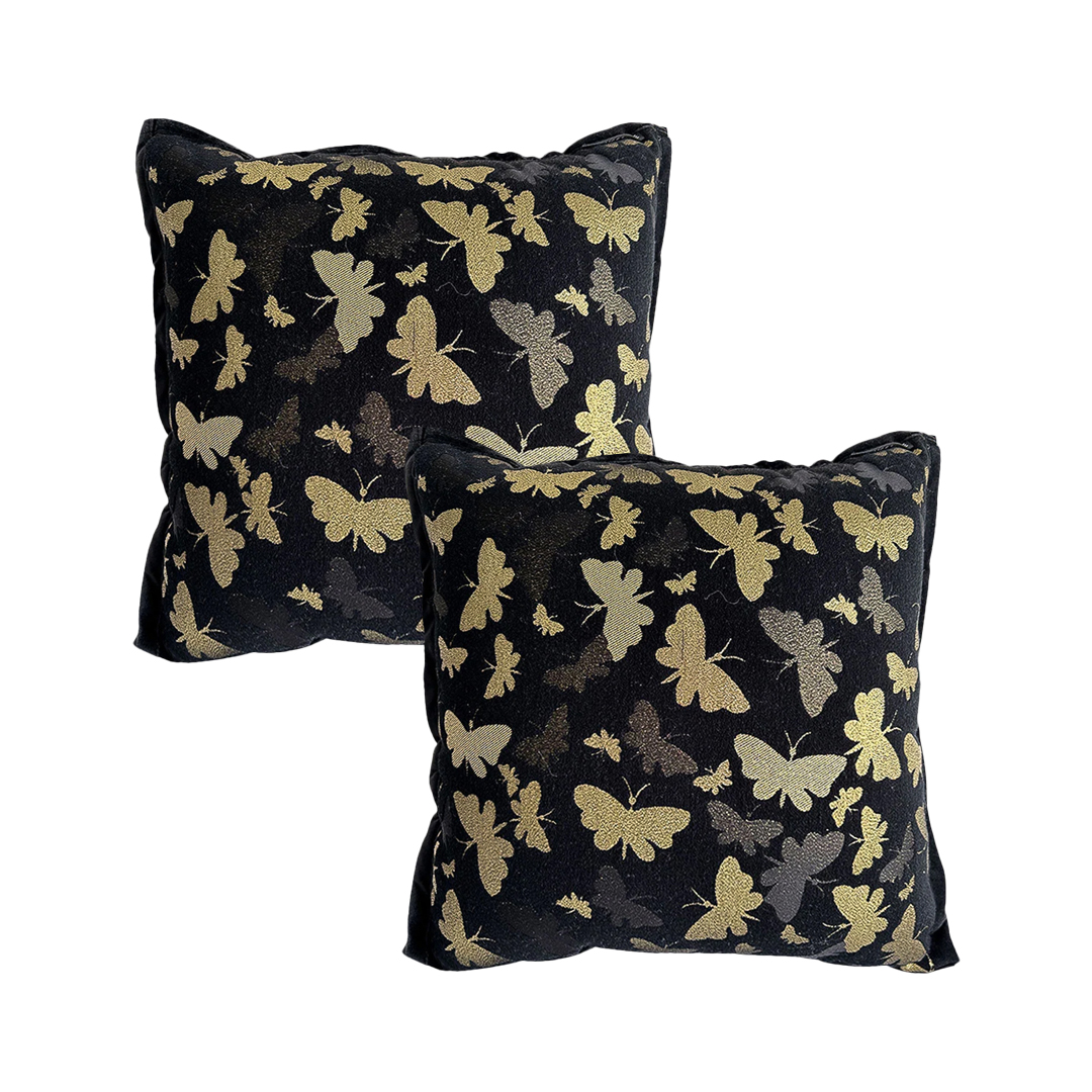 SOGA 2X 17.7 inches Vintage Butterfly Decorative Pillowcases