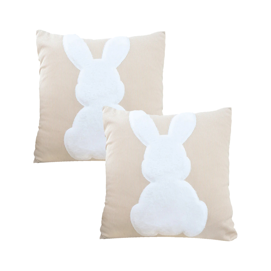 SOGA 2X 17.7 inches White Bunny Pillowcases