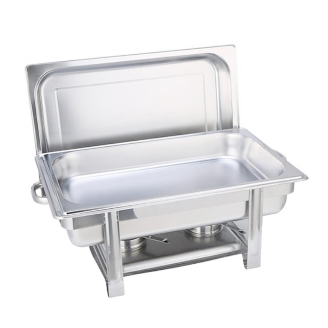 Single Tray Stainless Steel Chafing Catering Dish Food Warmer Single Tray Stainless Steel Chafing Catering Dish Food Warmer