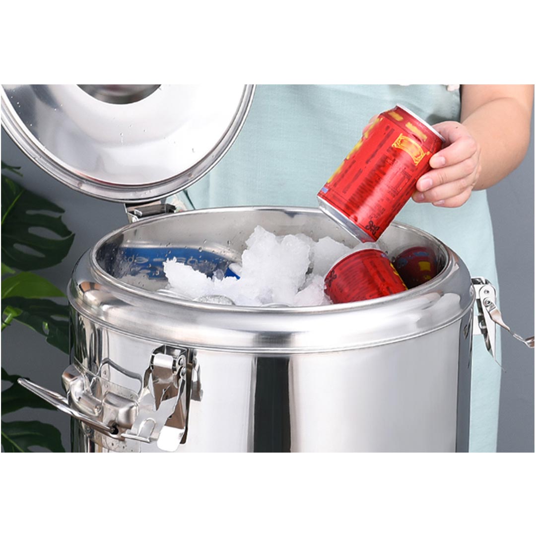 SOGA 35L Stainless Steel Insulated Stock Pot –Hot & Cold Beverage Container