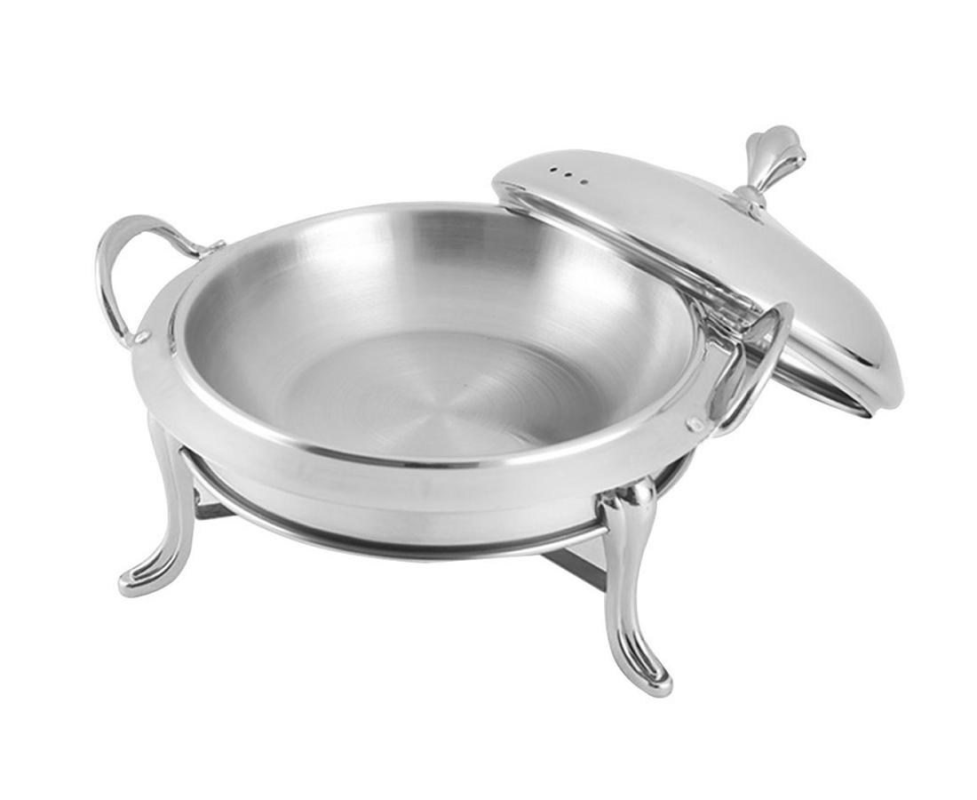 SOGA Round Stainless Steel Chafing Dish – Silver Accent Buffet Warmer 