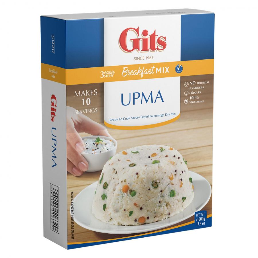 Gits Upma (Breakfast Mix) - 17.5 Oz (500 Gm)