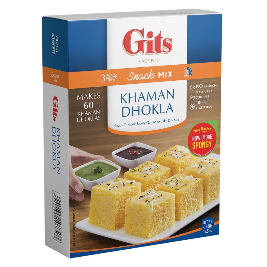 Wholesale Gits Khaman Dhokla (Snack Mix) - 17.5 Oz (500 Gm) - 30 Pack (1 Case) Wholesale Gits Khaman Dhokla (Snack Mix) - 17.5 Oz (500 Gm) - 30 Pack (1 Case)