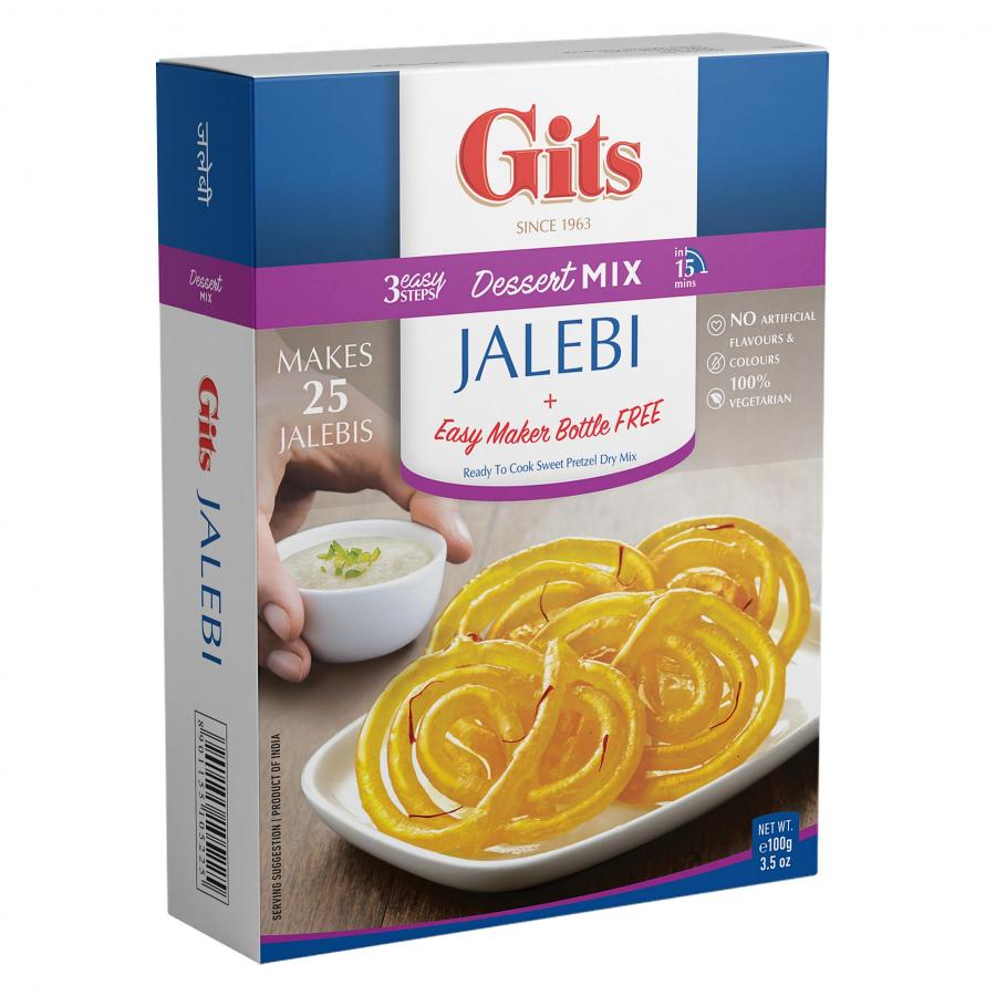 Gits Jalebi (Dessert Mix) (With Maker) - 3.5 Oz (120 Gm) Gits Jalebi (Dessert Mix) (With Maker) - 3.5 Oz (120 Gm)