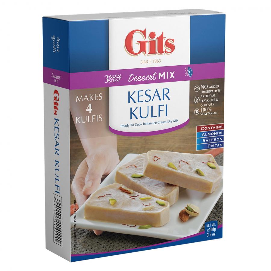 Gits Kesar Kulfi (Dessert Mix) - 3.5 Oz (100 Gm)