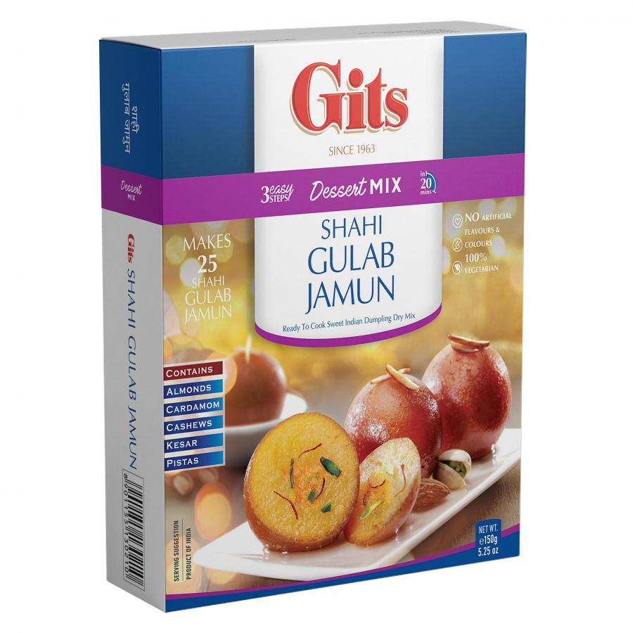 Gits Shahi Gulab Jamun (Dessert Mix) - 5.25 Oz (150 Gm) Gits Shahi Gulab Jamun (Dessert Mix) - 5.25 Oz (150 Gm)