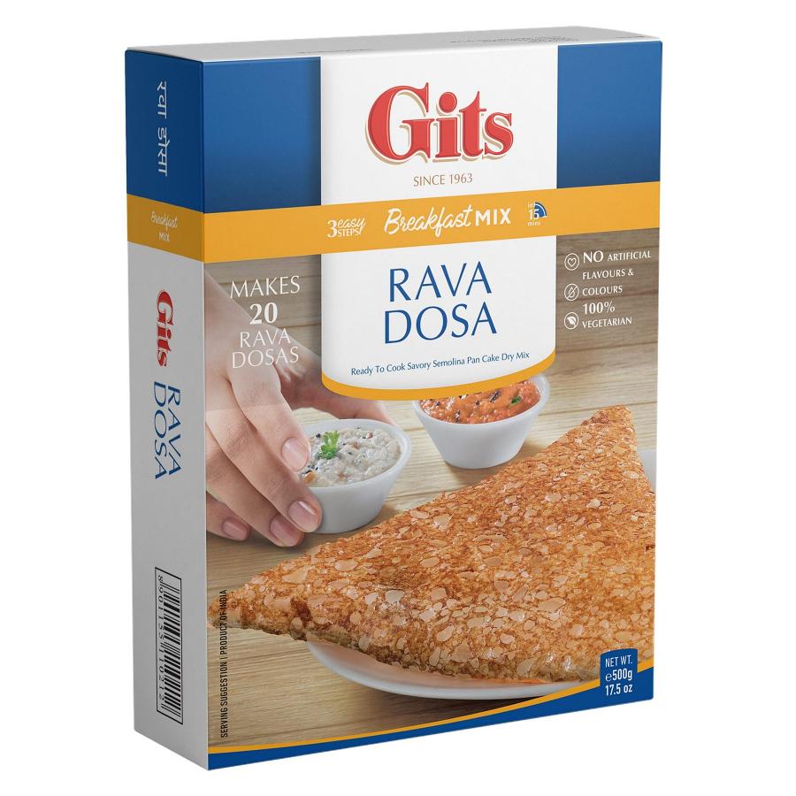 Wholesale Gits Rava Dosa (Breakfast Mix) - 17.5 Oz (500 Gm) - 30 Pack (1 Case) Wholesale Gits Rava Dosa (Breakfast Mix) - 17.5 Oz (500 Gm) - 30 Pack (1 Case)
