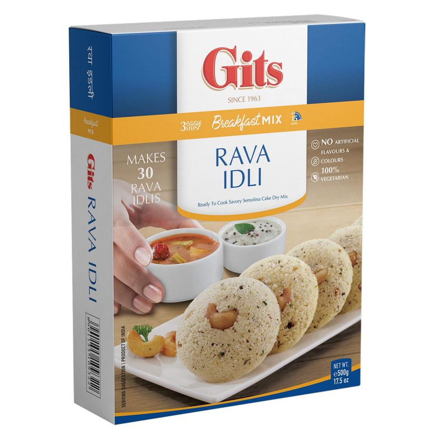 Wholesale Gits Rava Idli (Breakfast Mix) - 17.5 Oz (500 Gm) - 30 Pack (1 Case) Wholesale Gits Rava Idli (Breakfast Mix) - 17.5 Oz (500 Gm) - 30 Pack (1 Case)