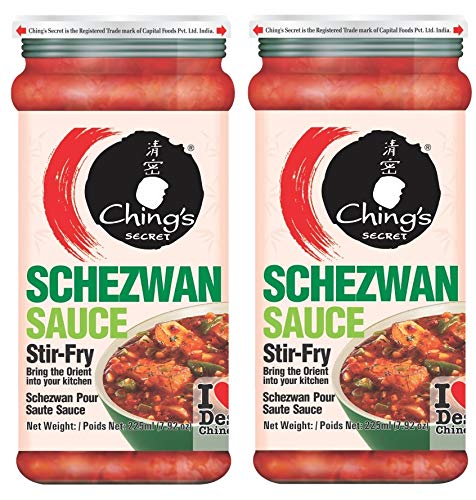 (Pack of 2) Ching's Secret Schezwan Stir Fry Sauce | Ching's Chinese | Desi Chinese (Pack of 2) Ching's Secret Schezwan Stir Fry Sauce | Ching's Chinese | Desi Chinese