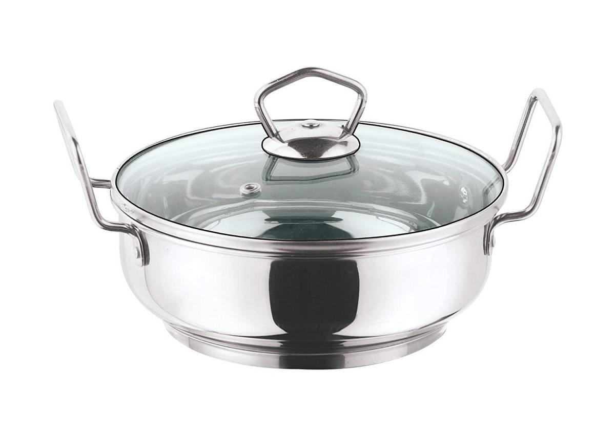 Vinod Kadai St. Steel with lid 26 cms  4 Litres