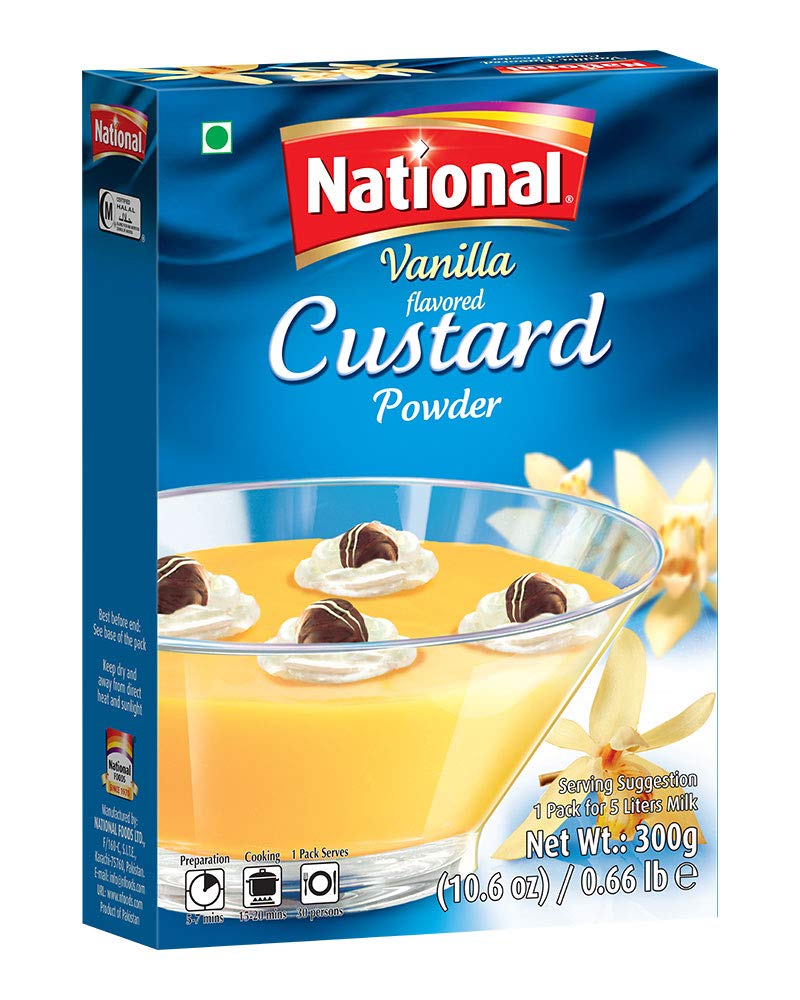 National Custard Powder Vanilla Flavor 300 gms 45380 Buy Indian