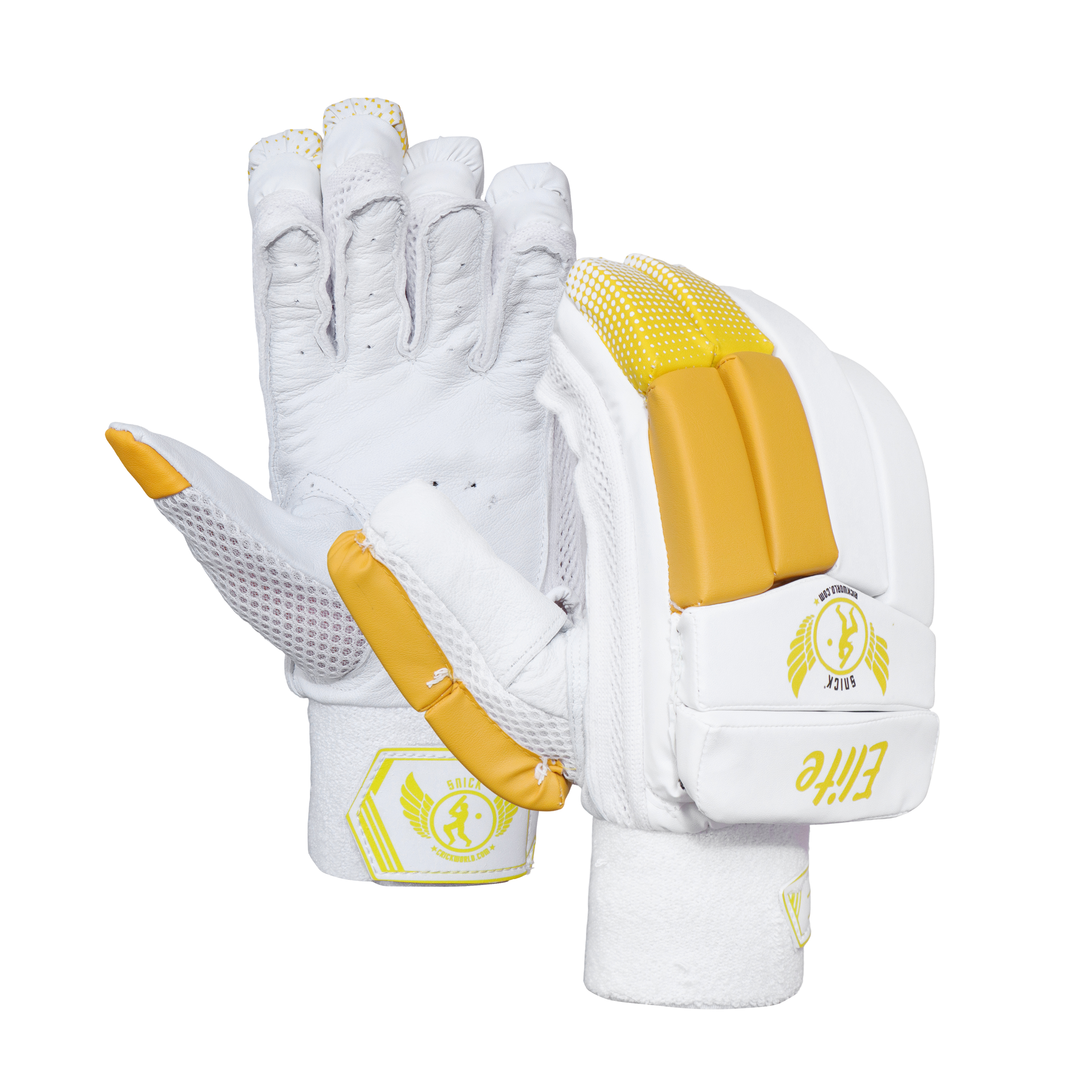 SNICK PREMIUM ELITE Y\W LEATHER Cricket batting Gloves  - JUNIOR 