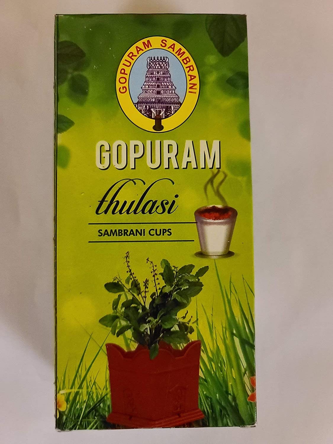 Gopuram Thulsi Dhoop Cups 10 pcs