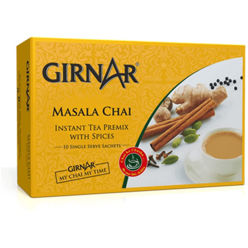 Girnar Instant Masala Chai Milk Tea Sweetened - 220 Gm (7.7Oz) Girnar Instant Masala Chai Milk Tea Sweetened - 220 Gm (7.7Oz)
