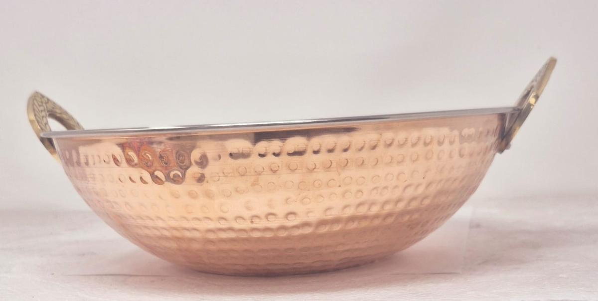 Tabakh Steel Copper Dish Serving Size #6