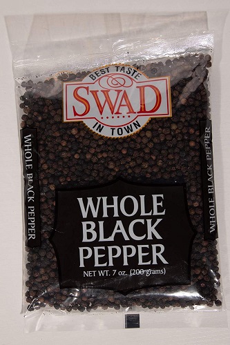 Swad Whole Black Pepper, 7 Ounce