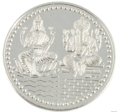 Lakshmi Ganesh Pure Silver Coins for Diwali / Gift, 10 Gms Lakshmi Ganesh Pure Silver Coins for Diwali / Gift, 10 Gms