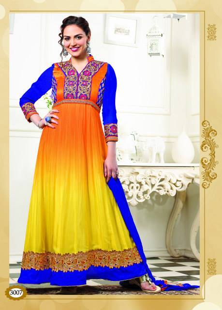 dress combination with orange colour