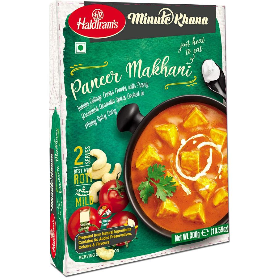 Haldiram's Minute Khana, Paneer Makhani (Ready-to-Eat) - 300gms Haldiram's Minute Khana, Paneer Makhani (Ready-to-Eat) - 300gms