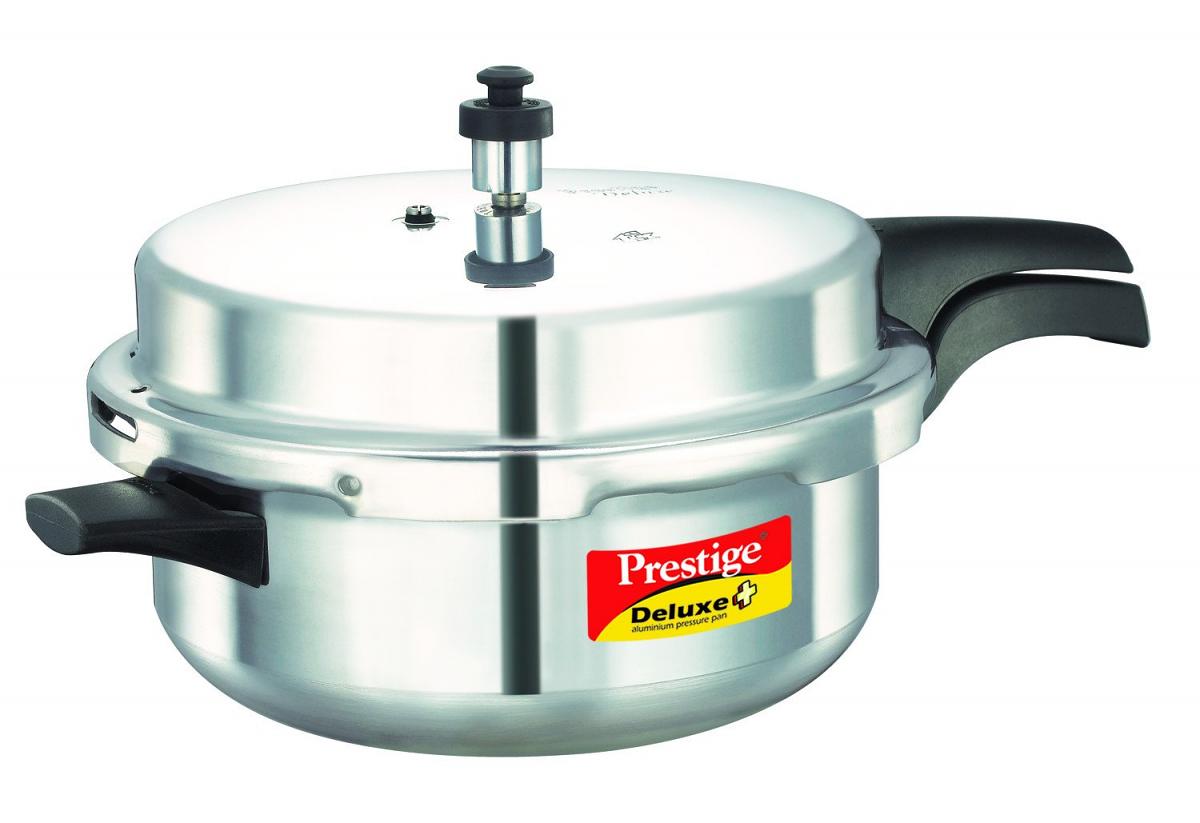 Prestige 10706 Deluxe Plus Induction Base Senior Deep Pressure Pan, 6