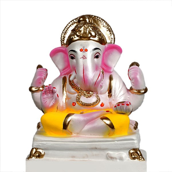 Eco-Friendly Clay Ganesh Statue for Ganesh Utsav 10 Inches (EF14)