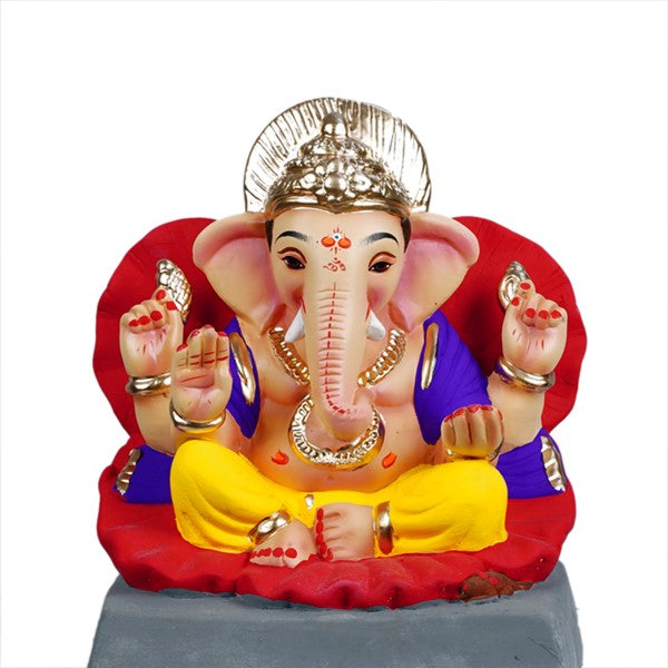 Ganesh Visarjan Eco-Friendly Clay Ganesh Murti 10 Inches (EF15)