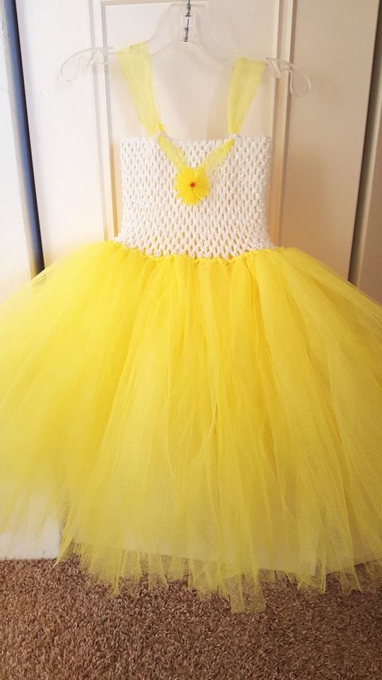 yellow tutu skirt for baby girl