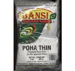 Bansi Poha Thin 2lb (1 Pack)