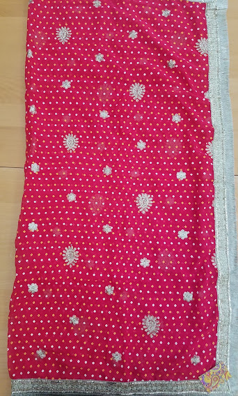 Mata ki Chunari - Red Golden Mataki Chunni Dupatta for Pooja - Fulle Size Mata ki Chunari - Red Golden Mataki Chunni Dupatta for Pooja - Fulle Size