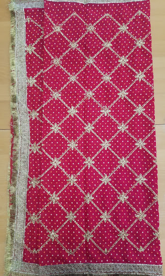 Mata ki Chunni - Red Mata Dupatta Full Size Indian Pooja Chunari Mata ki Chunni - Red Mata Dupatta Full Size Indian Pooja Chunari