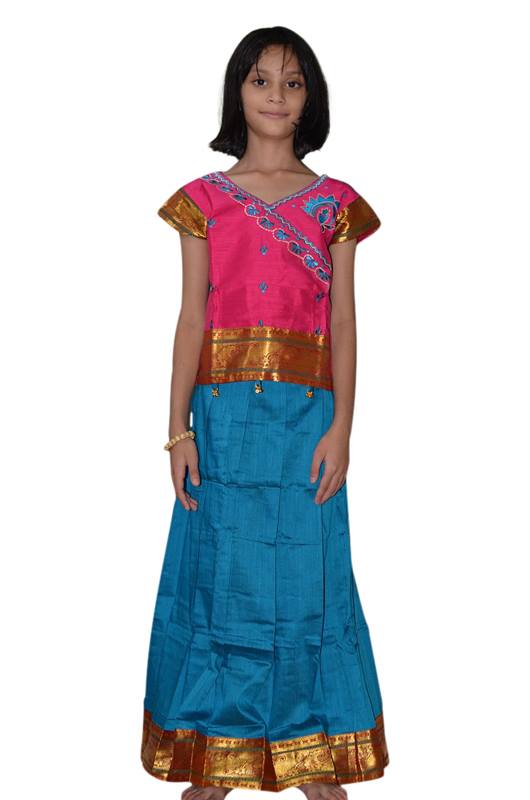 children's pattu pavadai blouse