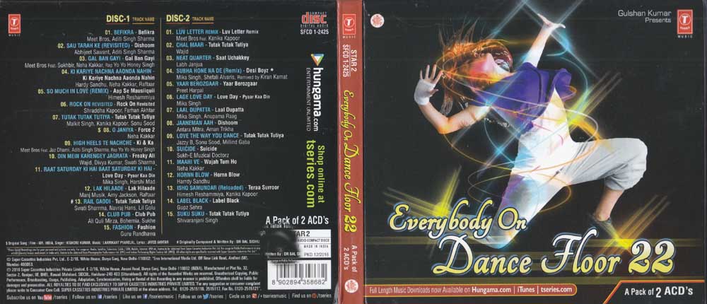 Everybody On Dance Floor Vol 22 Hindi Music (A Set Of 2 CD's)