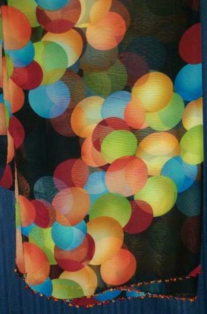 Scarf 1527 Georgette Circles Printed Dupatta Chunni Shieno Scarf 1527 Georgette Circles Printed Dupatta Chunni Shieno
