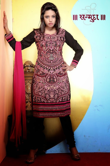 black pink salwar suit